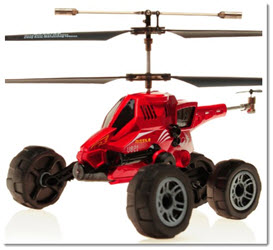 Ferngesteuertes Auto und Hubschrauber Geschenkidee